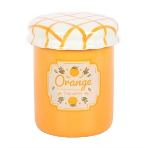 Brûleur pot de confiture orange